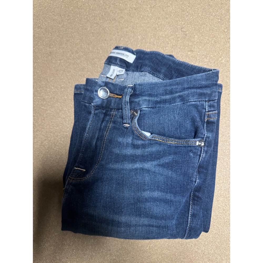 GOOD AMERICAN‎ Good Legs High Rise Dark Wash Skinny Jeans Size 0/25